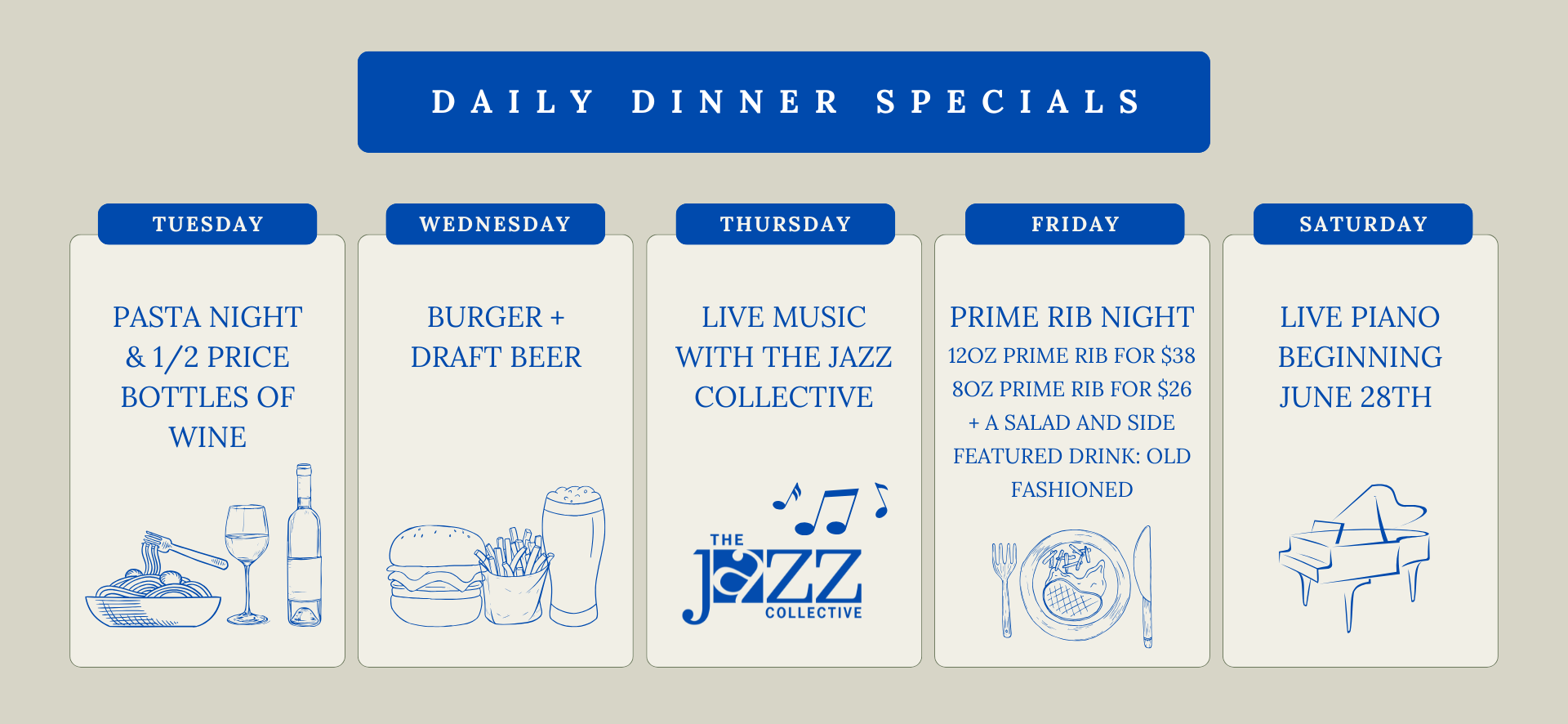 daily specials